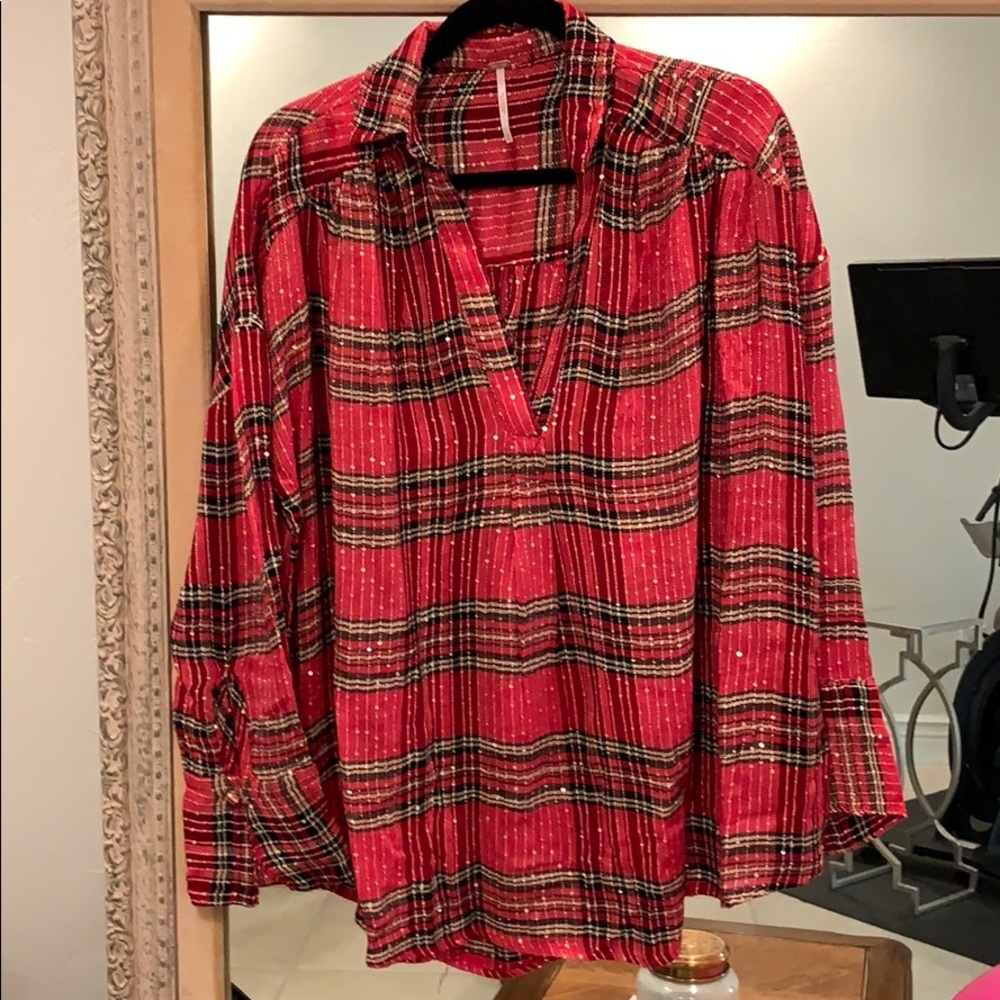 Free People Fearless Love Bell Sleeve Tee
